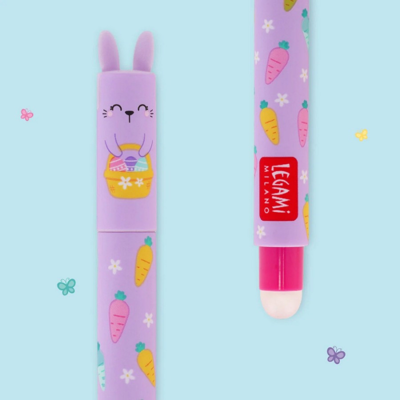 Σετ στυλό Legami με γόμα Hoppy Easter 0.7 mm