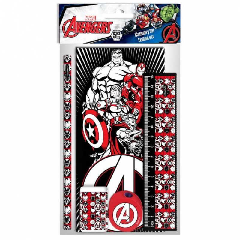 Σετ σχολικών Avengers 5τεμ.
