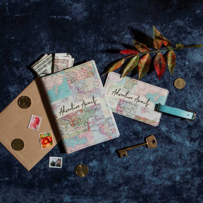 Σετ ταξιδίου Sass & Belle Vintage Map FRAN111
