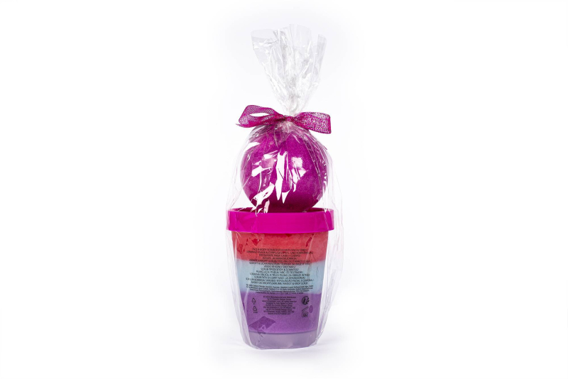 Σετ Tri-Coastal soufle scrub and bath bomb Cocunuts 320g