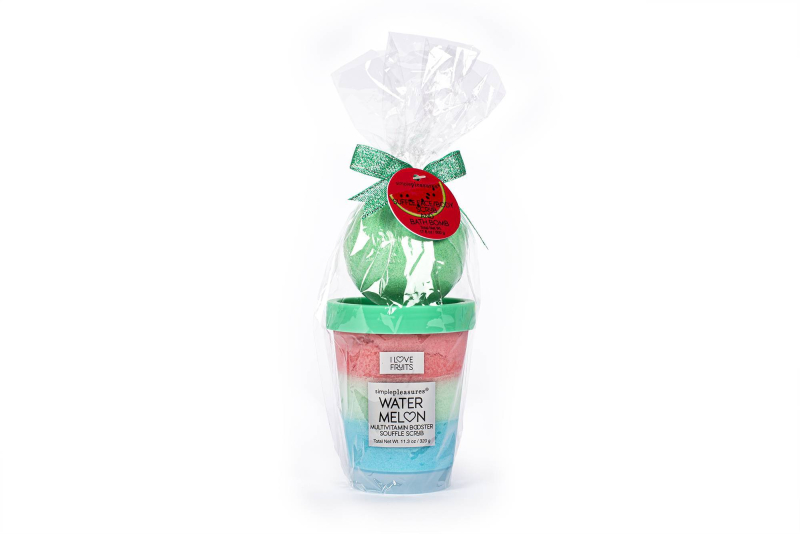 Σετ Tri-Coastal soufle scrub and bath bomb Watermelon 320g