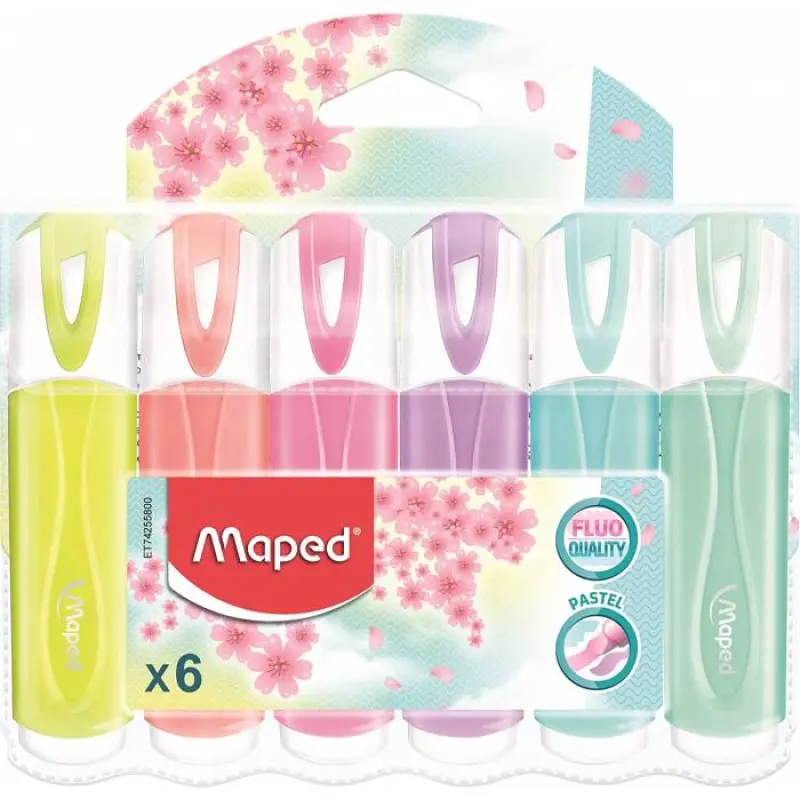 Σετ Υπογραμμιστές Maped pastel 6 τεμ