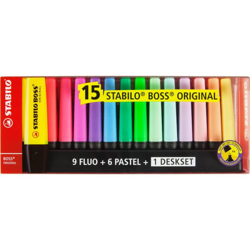 Σετ υπογραμμιστές Stabilo Boss Original 15 τεμ