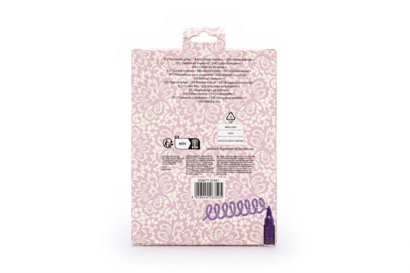 Σετ Υπογραμμιστές Tri-Coastal Glitter 6 τεμ