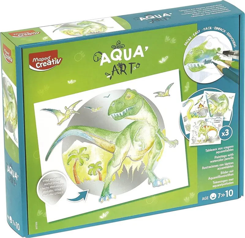 Σετ ζωγραφικής Maped Creative Aqua Art Δεινόσαυρος
