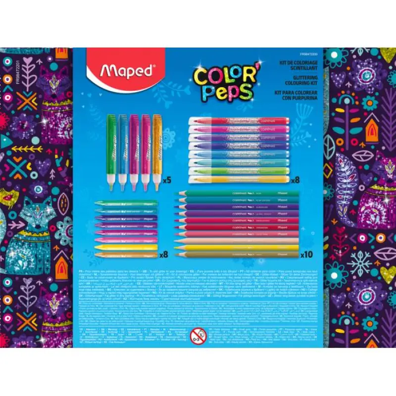 Σετ ζωγραφικής Maped Glitter 31 τεμ
