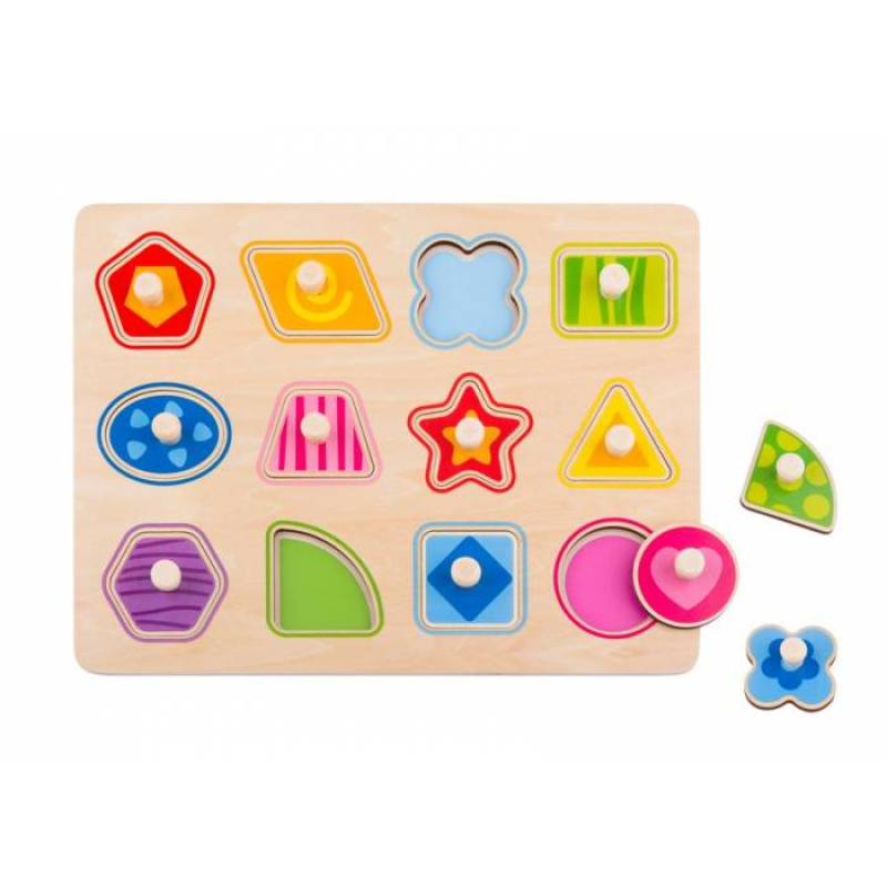 Σφηνώματα Tooky Toy Ξύλινα Σχήματα