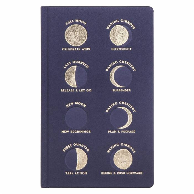 Σημειωματάριο Designworks Ink Charcoal Moon Phases Matte