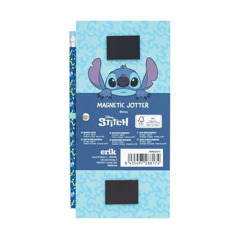 Σημειωματάριο Erik μαγνητικό Disney Stitch με μολύβι