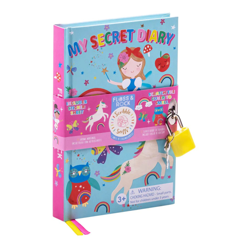 Σημειωματάριο Floss & Rock με Κλειδαριά Scented Rainbow Fairy