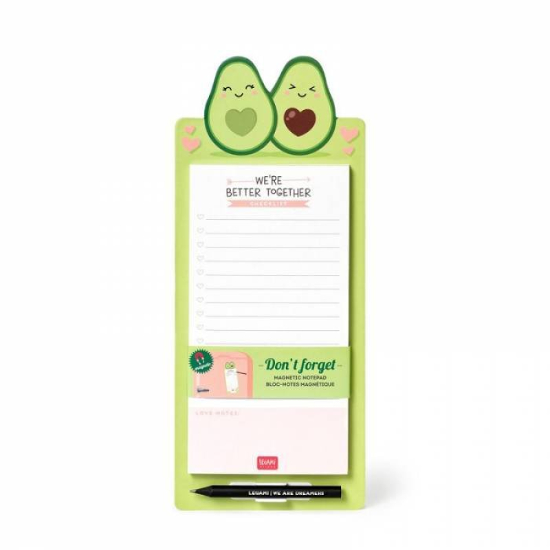 Σημειωματάριο Legami μαγνητικό Avocado
