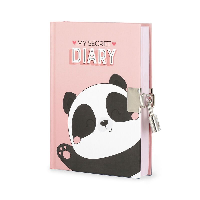 Σημειωματάριο Legami με κλειδαριά Panda