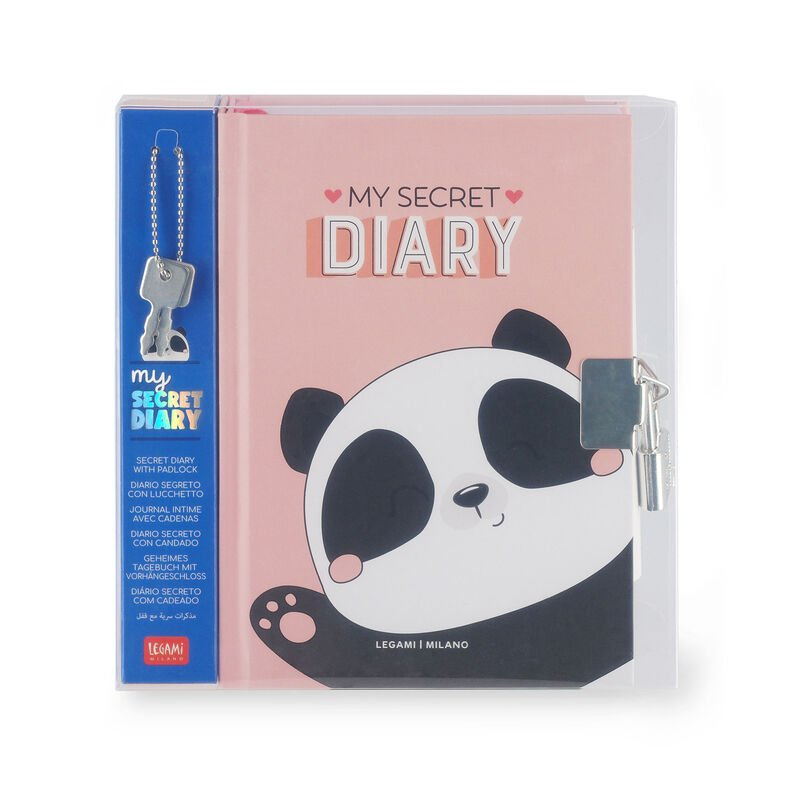 Σημειωματάριο Legami με κλειδαριά Panda
