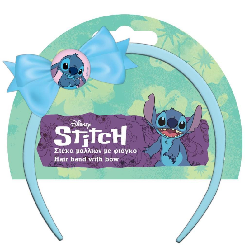 Στέκα μαλλιών Lilo & Stitch με φιόγκο