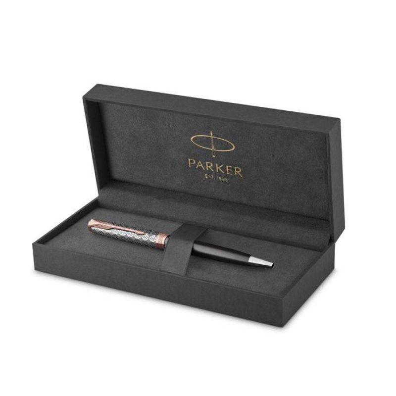Στυλό Διαρκείας Parker Sonnet Premium Metal Grey PGT