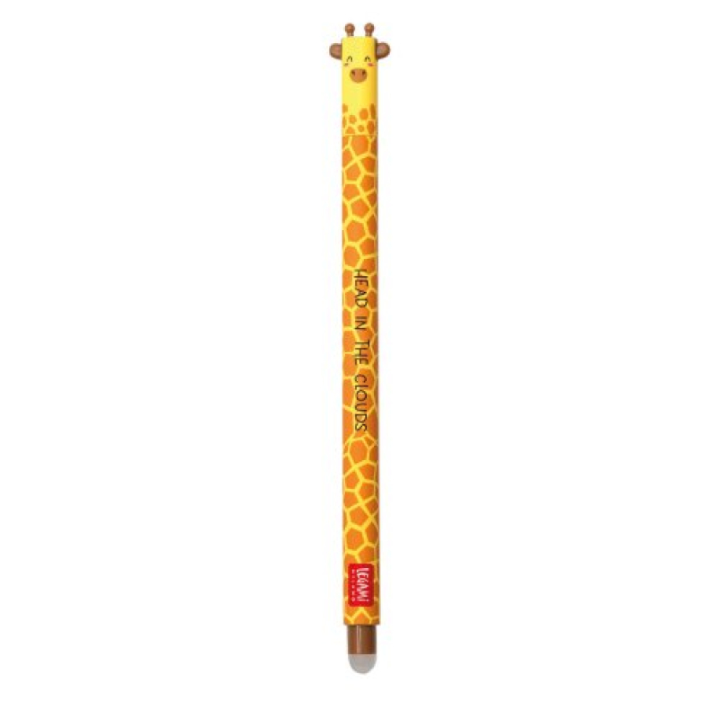 Στυλό Legami με γόμα Giraffe 0.7 mm μαύρο
