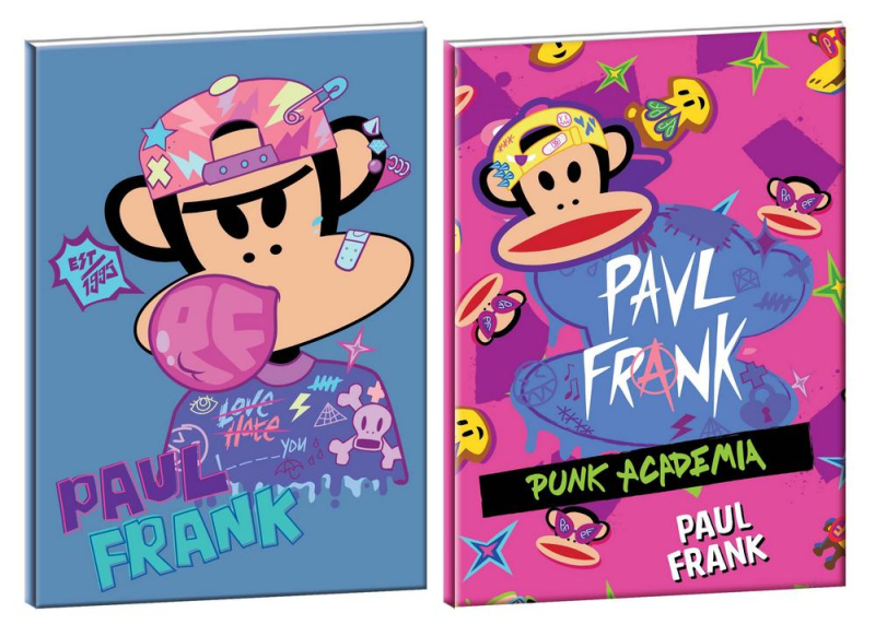 Τετράδιο καρφίτσα BMU Paul Frank Bubble - Punk 17x25 40Φ.