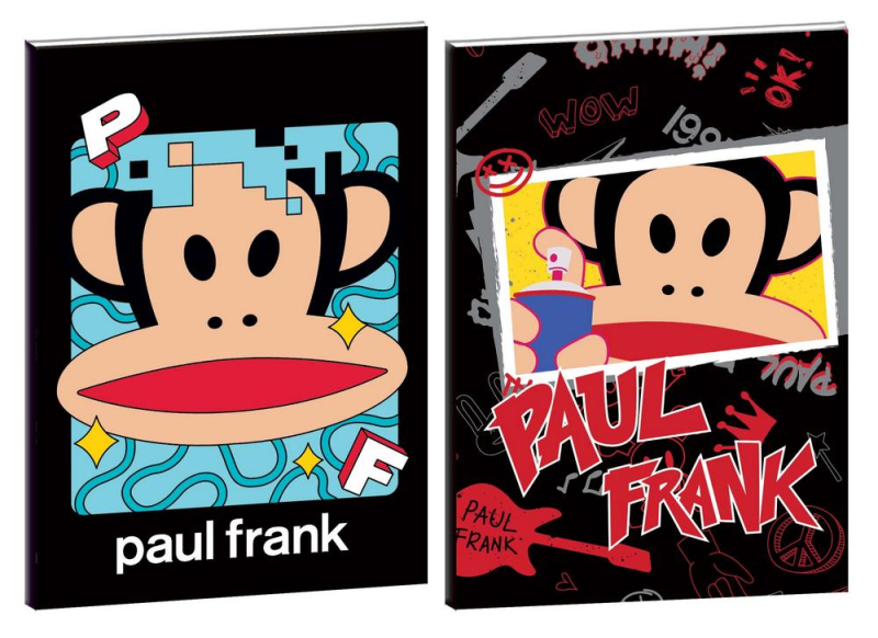 Τετράδιο καρφίτσα BMU Paul Frank Digital - Skate 17x25 40Φ.