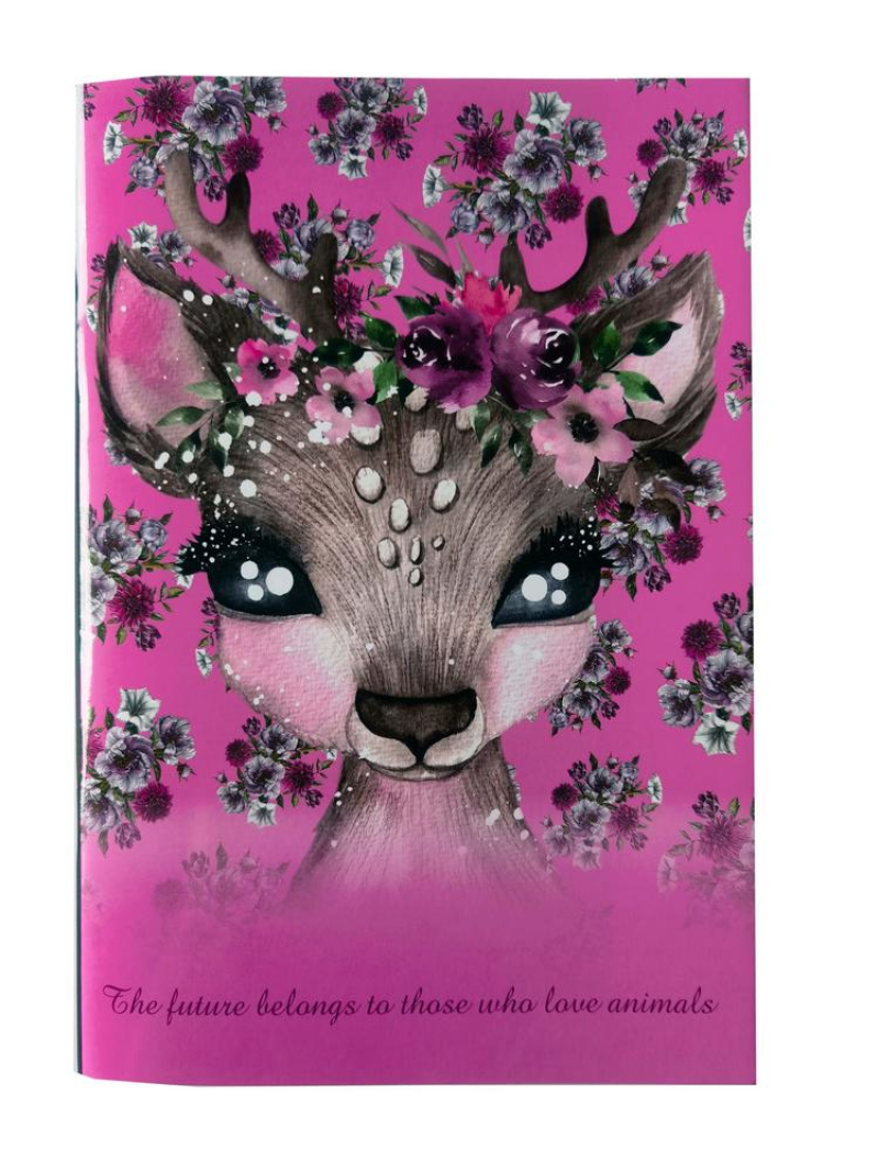 Τετράδιο καρφίτσα BMU Yorke Margie - Pink Deer 17x25 40Φ.