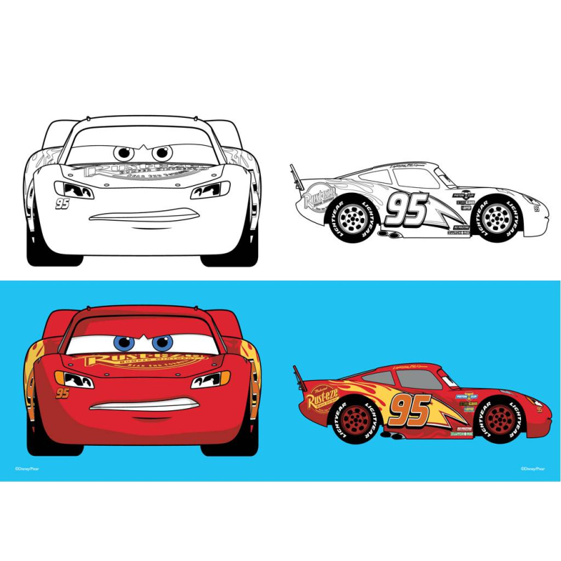 Τετράδιο καρφίτσα Cars 17x25 40Φ.