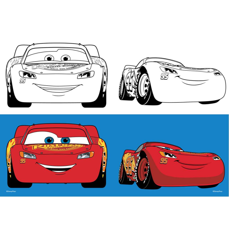 Τετράδιο καρφίτσα Cars 17x25 40Φ.