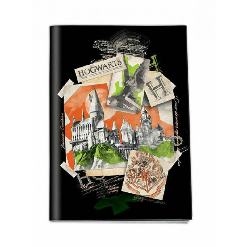 Τετράδιο καρφίτσα Harry Potter Hogwarts17x25 50Φ.