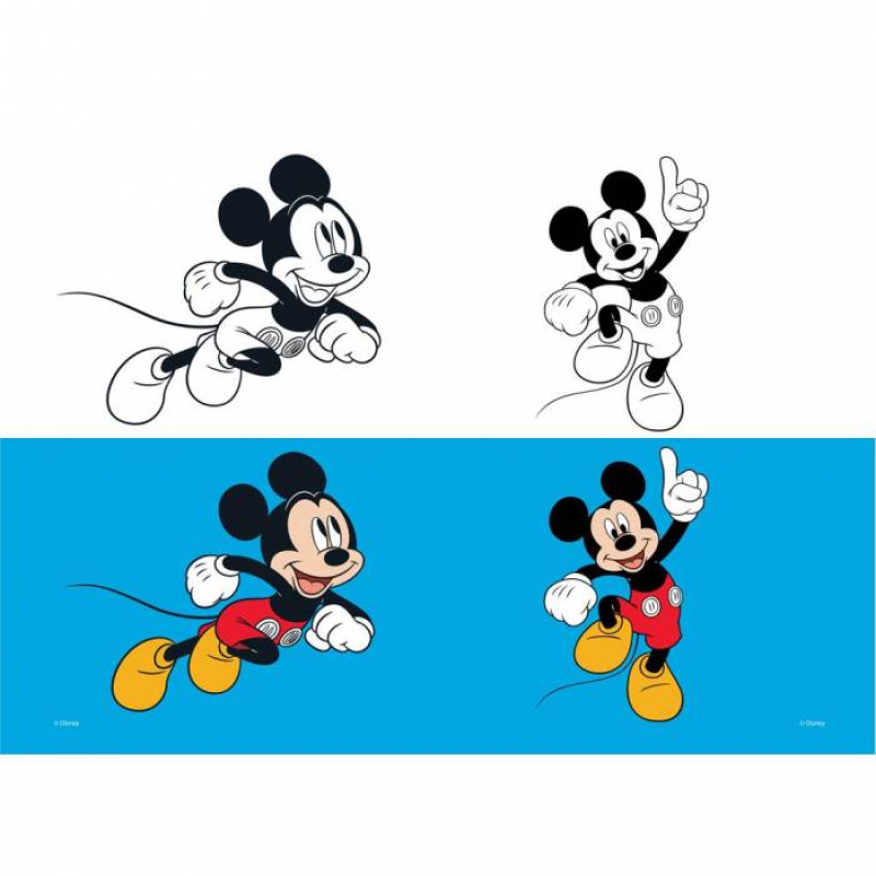 Τετράδιο καρφίτσα Mickey 17x25 40Φ.