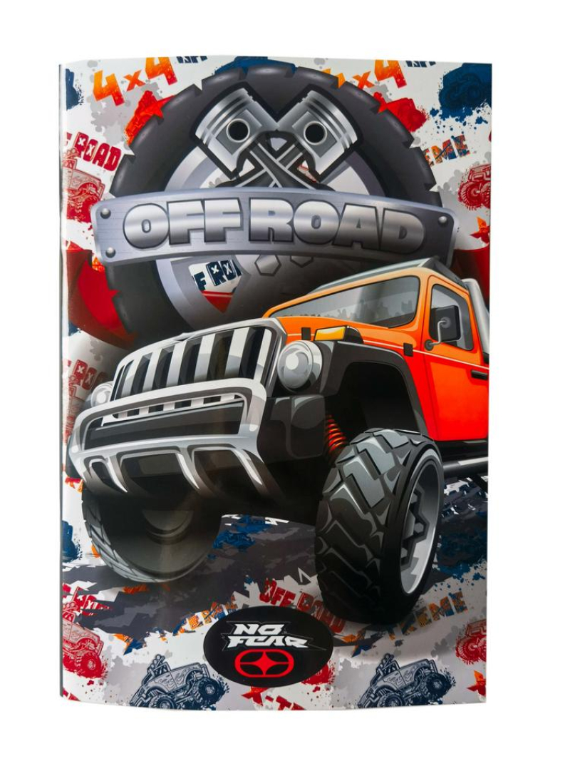 Τετράδιο καρφίτσα No Fear Off Road - Monster 17x25 40Φ.