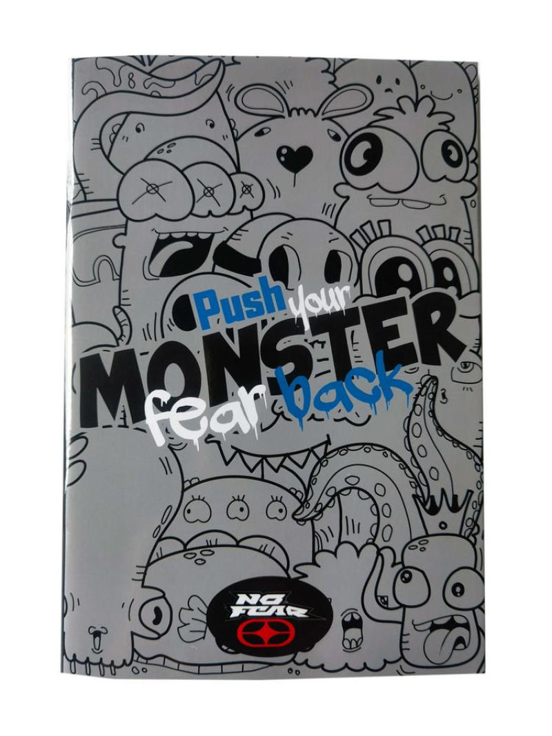 Τετράδιο καρφίτσα No Fear Off Road - Monster 17x25 40Φ.