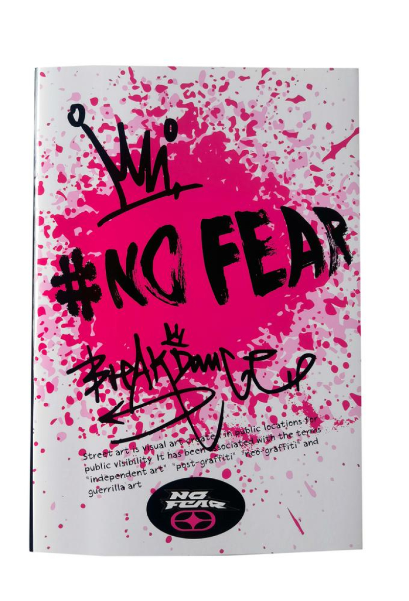 Τετράδιο καρφίτσα No Fear Queen - Bear 17x25 40Φ.
