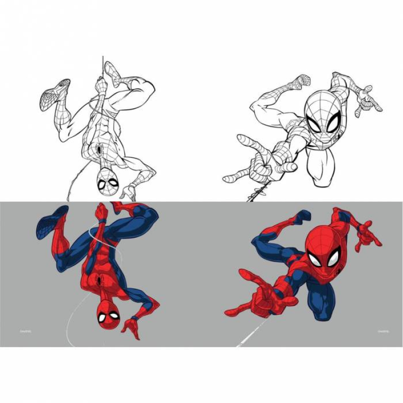 Τετράδιο καρφίτσα Spiderman 17x25 40Φ.