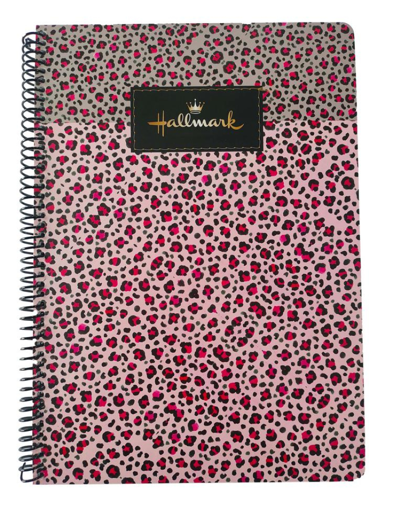 Τετράδιο σπιράλ Hallmark Animal Print - Live Work 2 θεμάτων A4