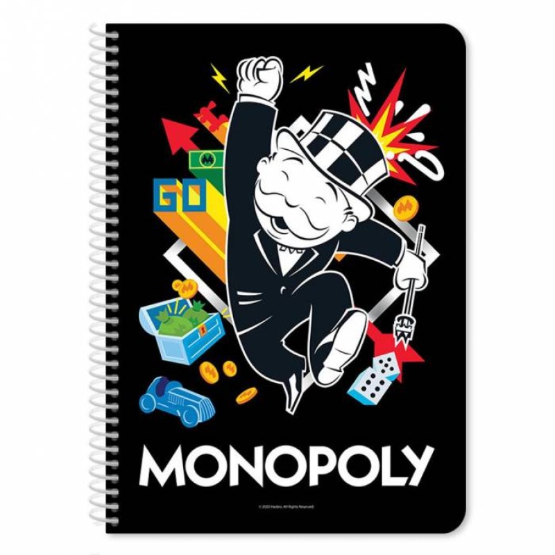 Τετράδιο σπιράλ Monopoly 2 θεμάτων Α4