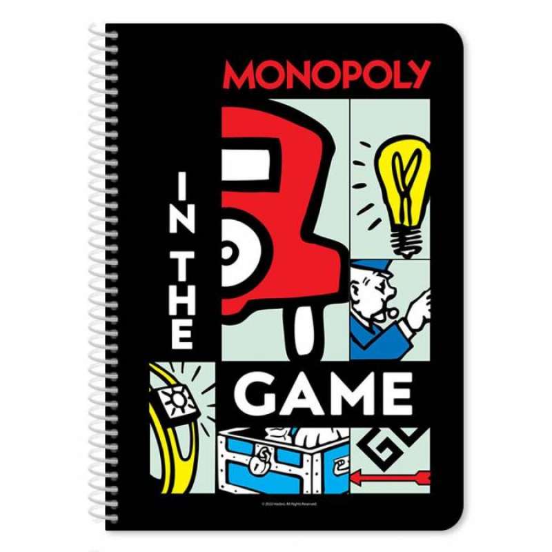 Τετράδιο σπιράλ Monopoly 2 θεμάτων Α4
