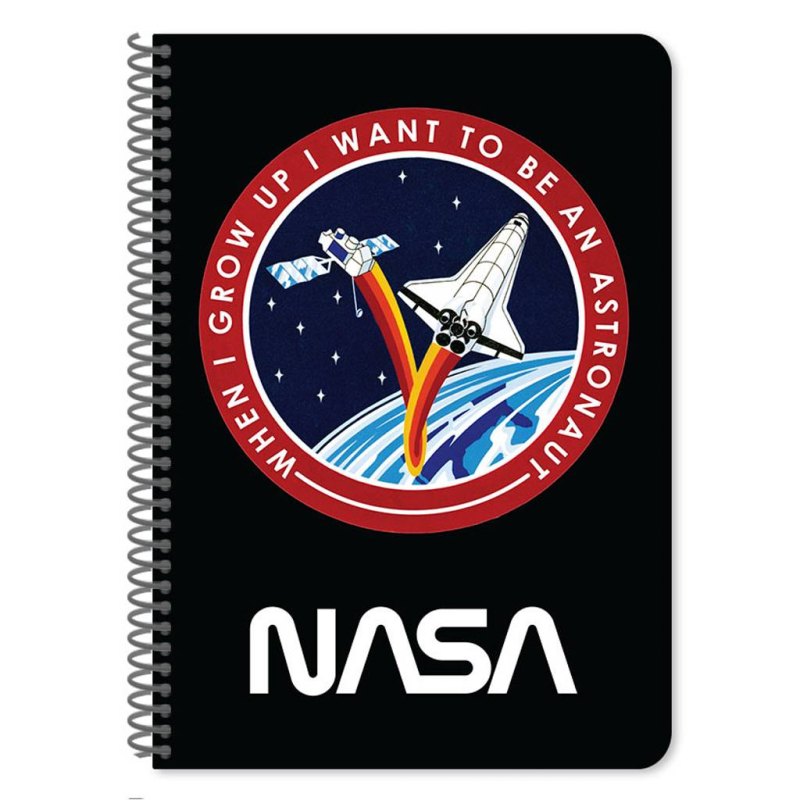 Τετράδιο σπιράλ NASA 2 θεμάτων 17x25 60φ.