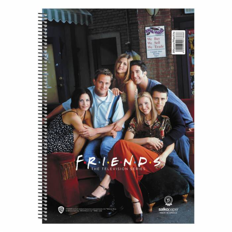 Τετράδιο σπιράλ Salko Friends Vol.2 2 θεμάτων 17x25