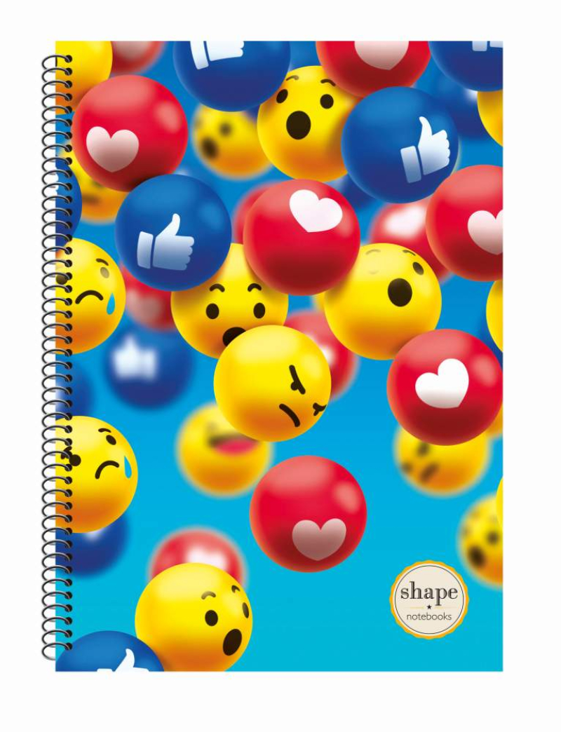 Τετράδιο σπιράλ Shape Like 2 θεμάτων 17x25