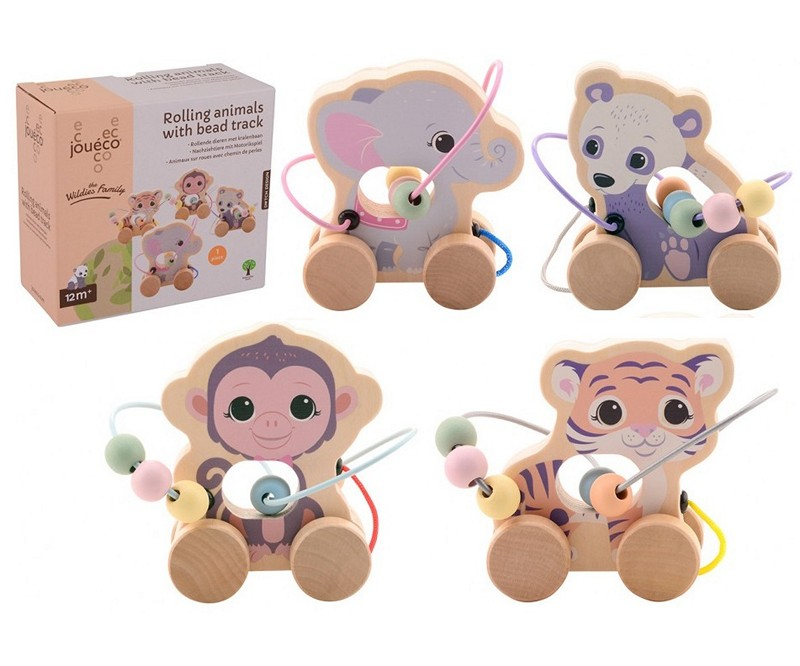 The Wildies Family Wooden Rolling Animal