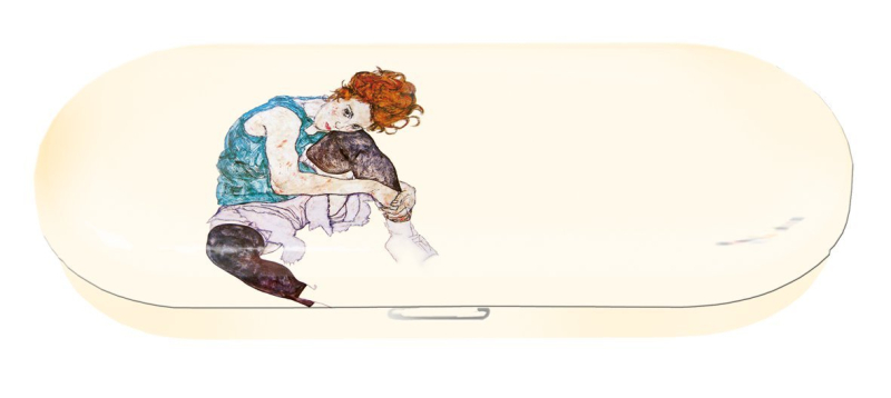 Θήκη γυαλιών Fridolin μεταλλική Egon Schiele - Edith