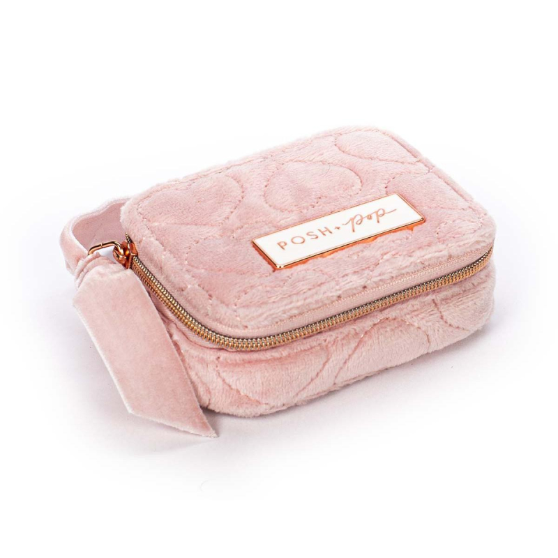 Θήκη χαπιών Tri-Coastal Cozy Velvet Quilted Heart