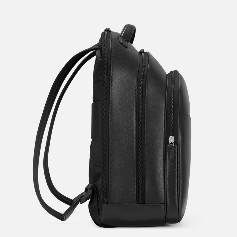 Τσάντα Δερμάτινη Mont Blanc Sartorial Μαύρη 130096