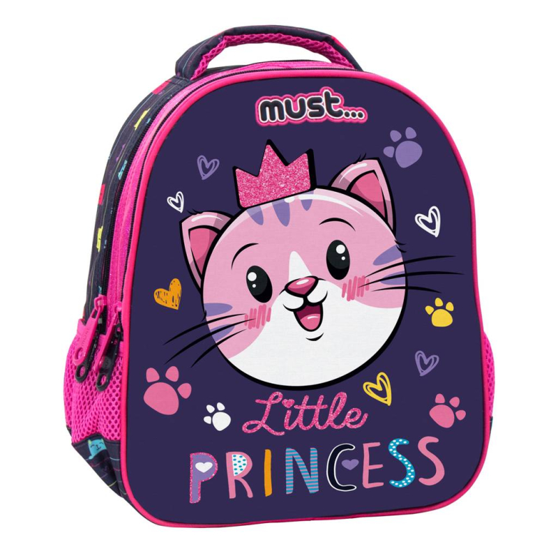 Τσάντα Nηπιαγωγείου Must Cat Little Princess 27x10x31cm