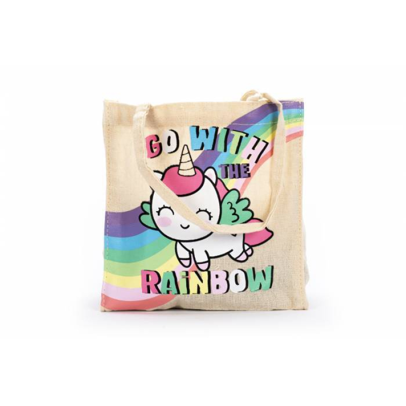 Τσάντα Shopper Tri-Coastal μικρή unicorn εκρού