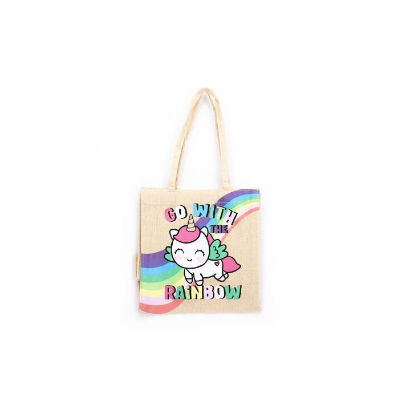 Τσάντα Shopper Tri-Coastal μικρή unicorn εκρού