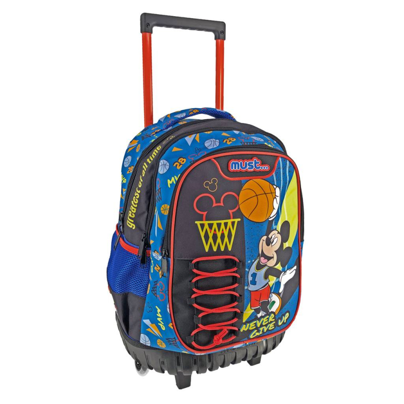 Τσάντα Trolley Mickey never give up 34x20x44cm