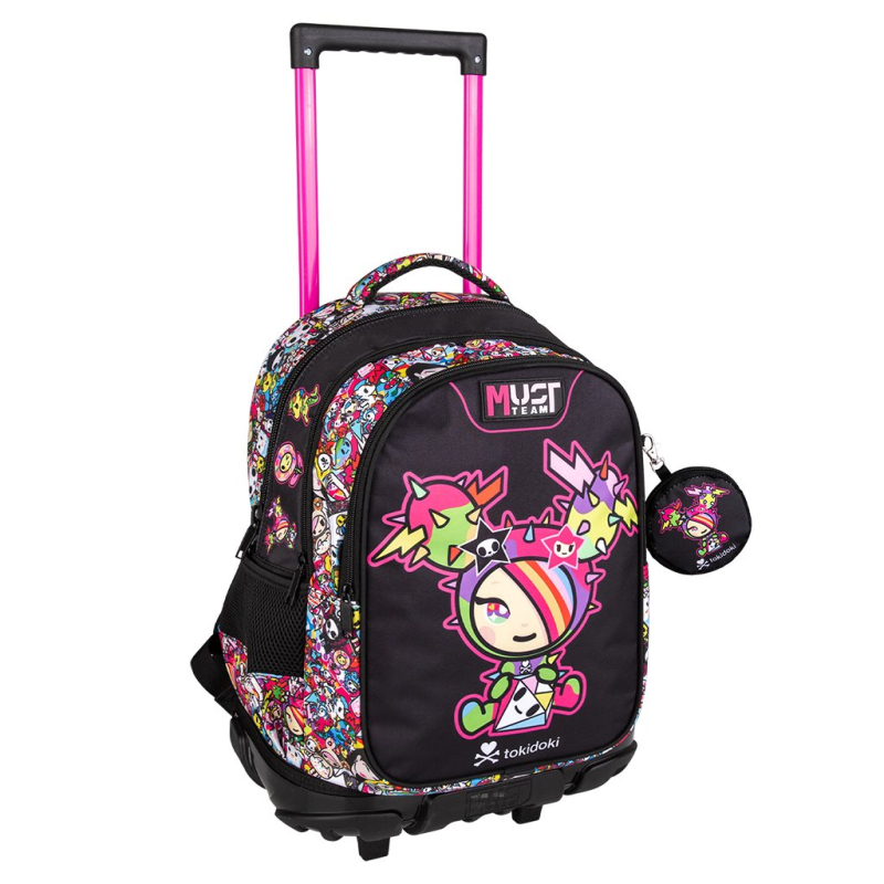 Τσάντα Trolley Must Tokidoki μαύρη 34x20x44cm