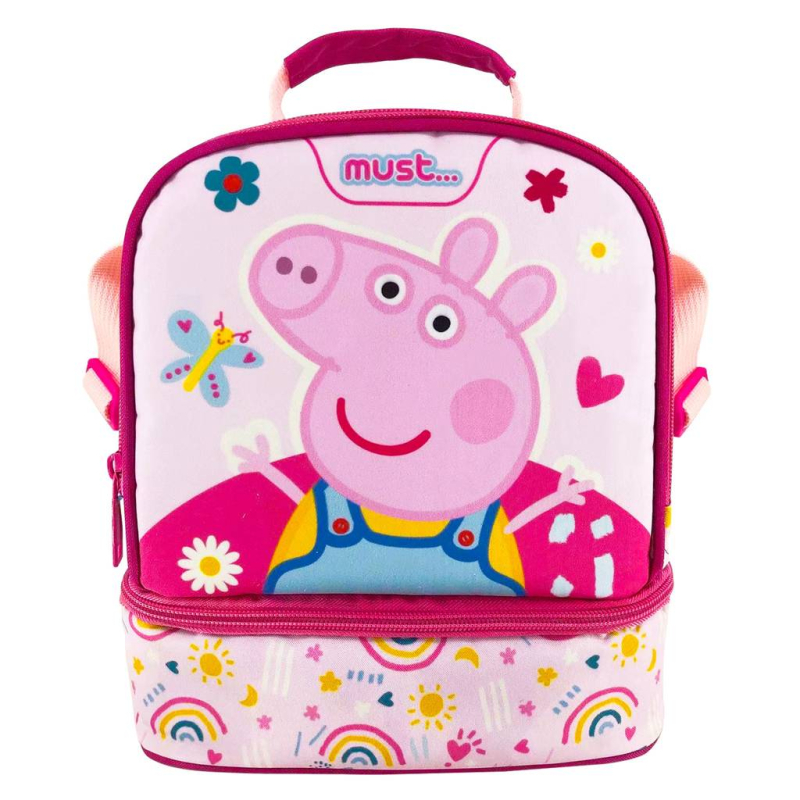 Tσαντάκι φαγητού Must Peppa Pig 24x12x20cm