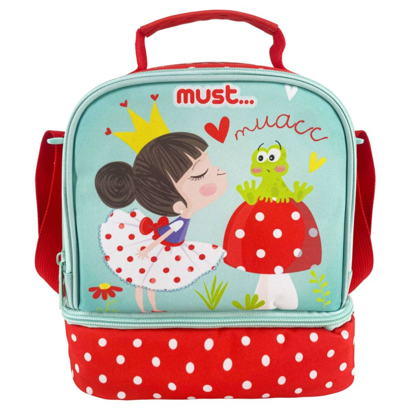 Tσαντάκι φαγητού Must Princess with frog 24x12x20cm