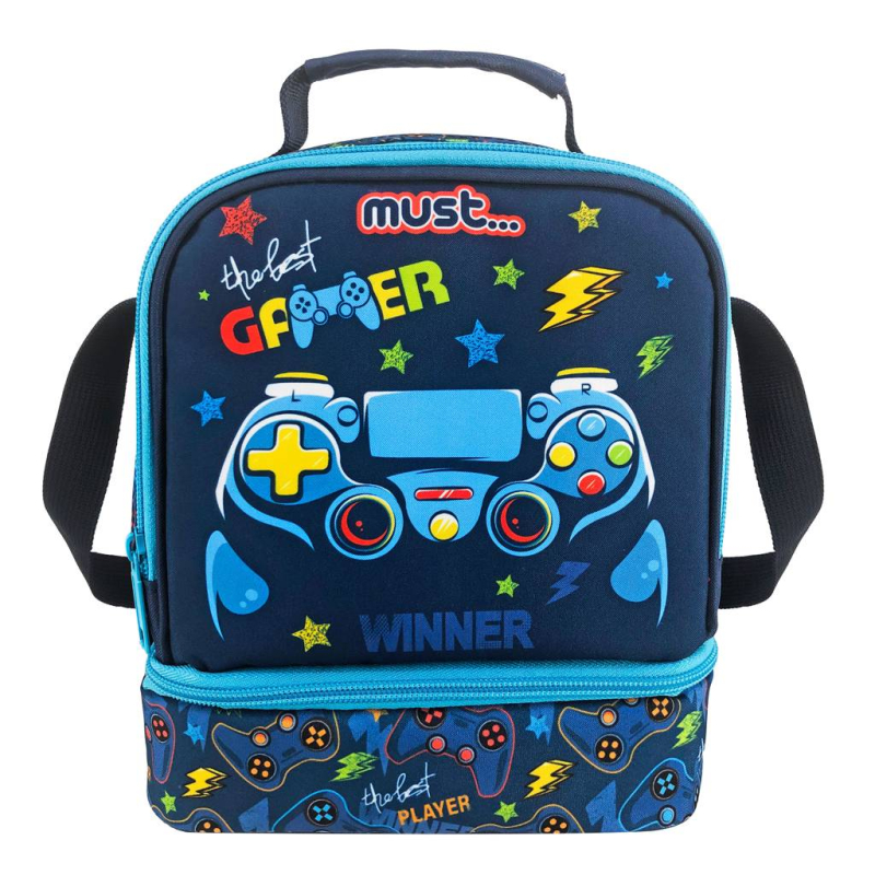 Tσαντάκι φαγητού Must The best gamer 24x12x20cm