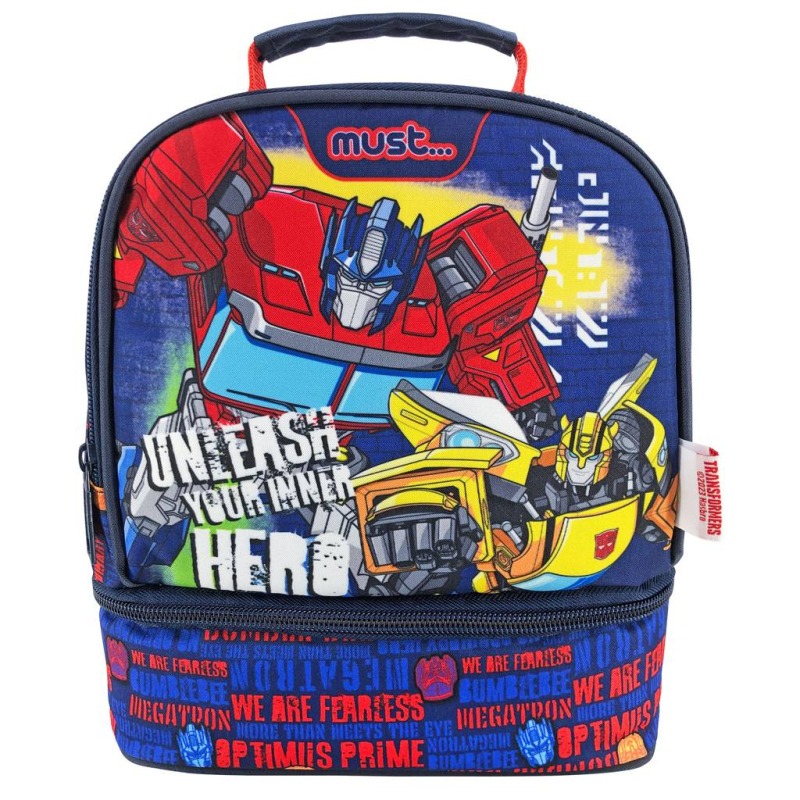Tσαντάκι φαγητού Must Transformers unlease your inner hero 24x12x20cm